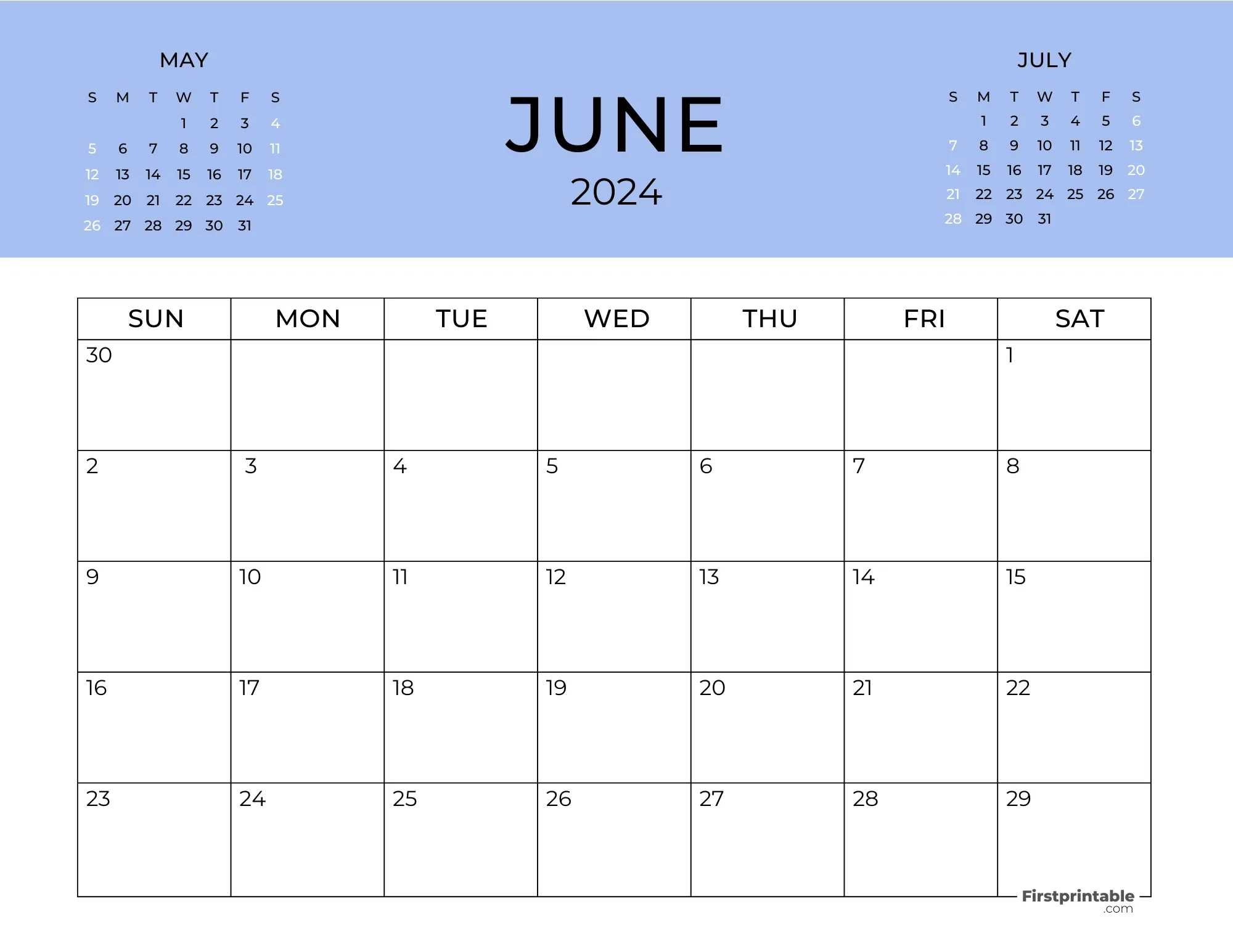 June 2024 Calendars 40 Free Printable PDF