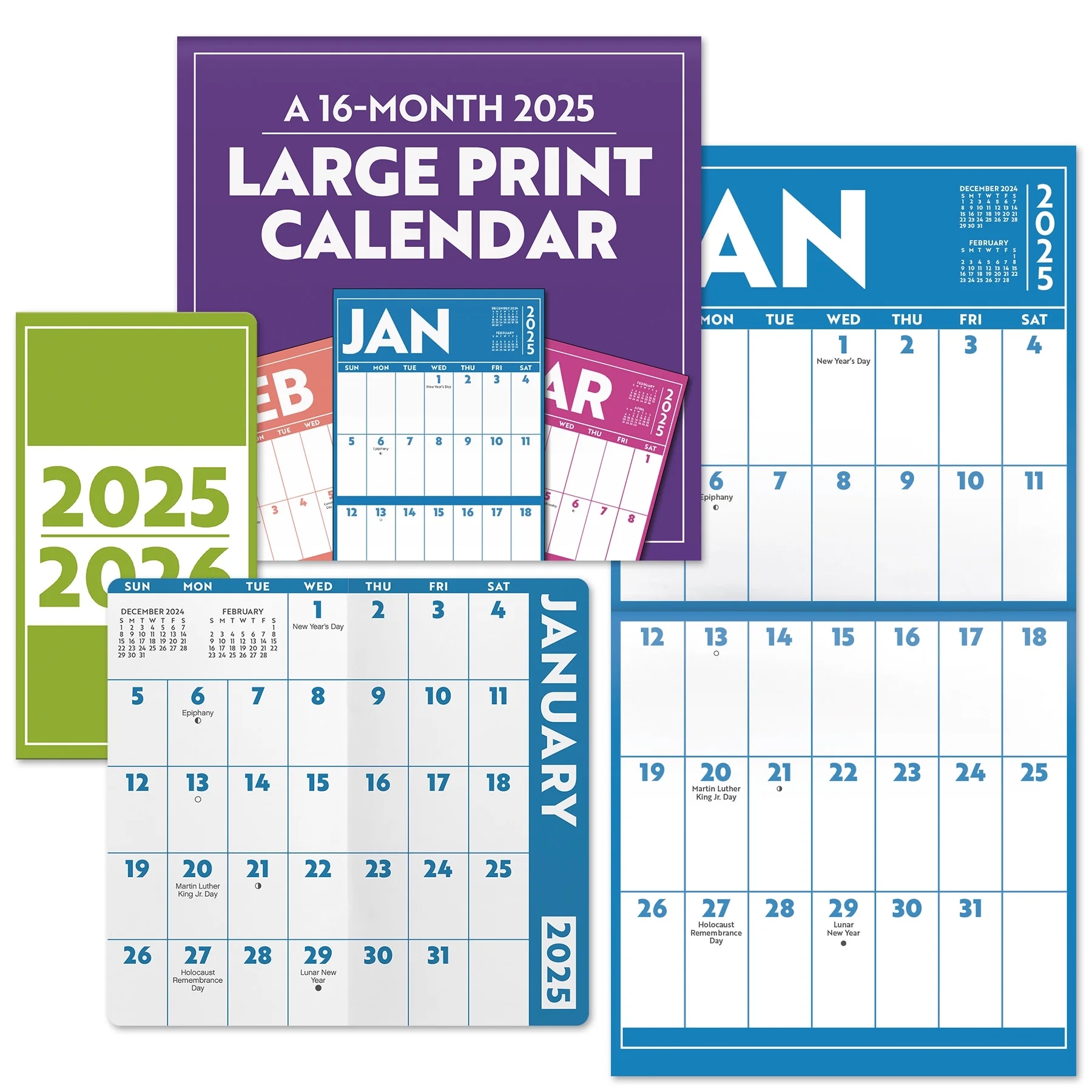 Printable Pocket Calendar Card 2025