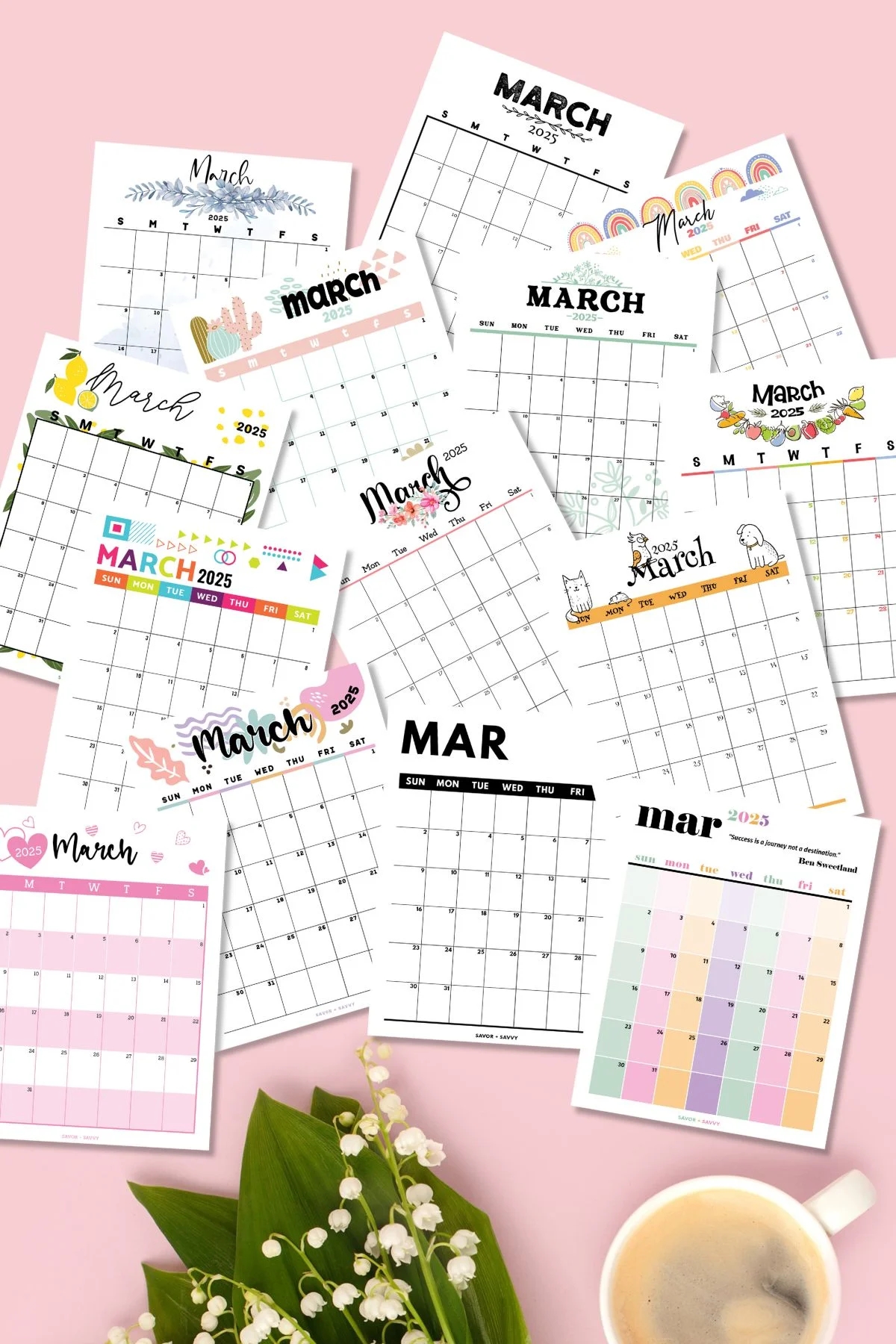 A6 2025 Calendar Weekly Printable Free