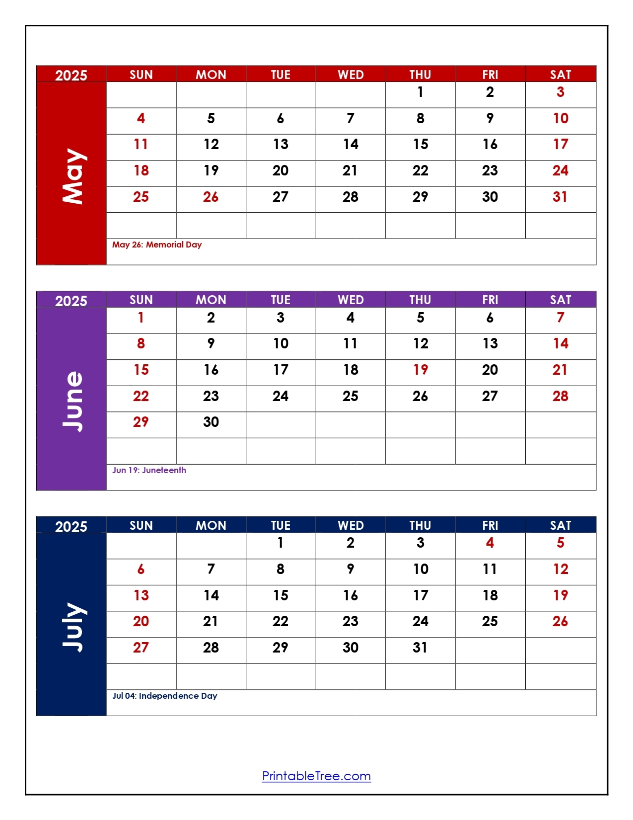 July 2025 Calendar Printable Pdf July 2025 Calendar Printable Pdf