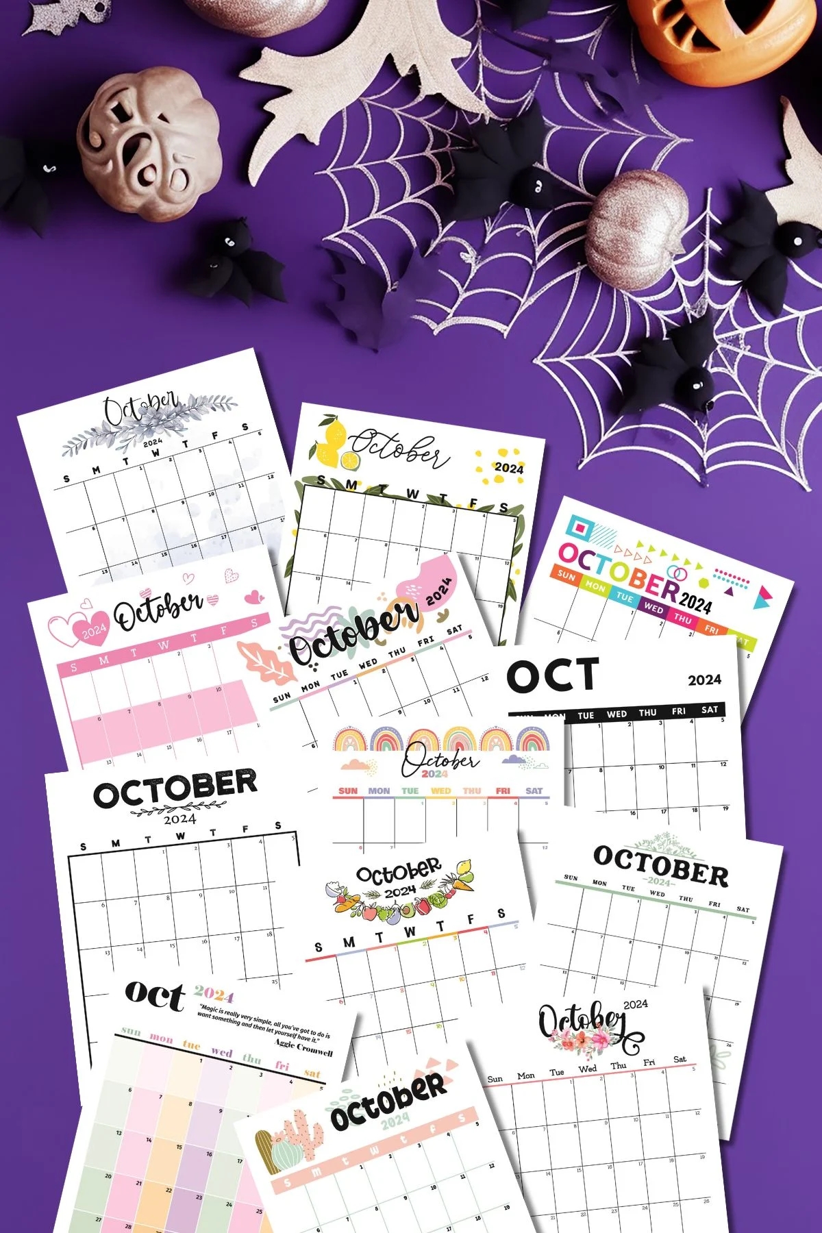October 2024 Calendar Templates 14 Free Printables Savor Savvy