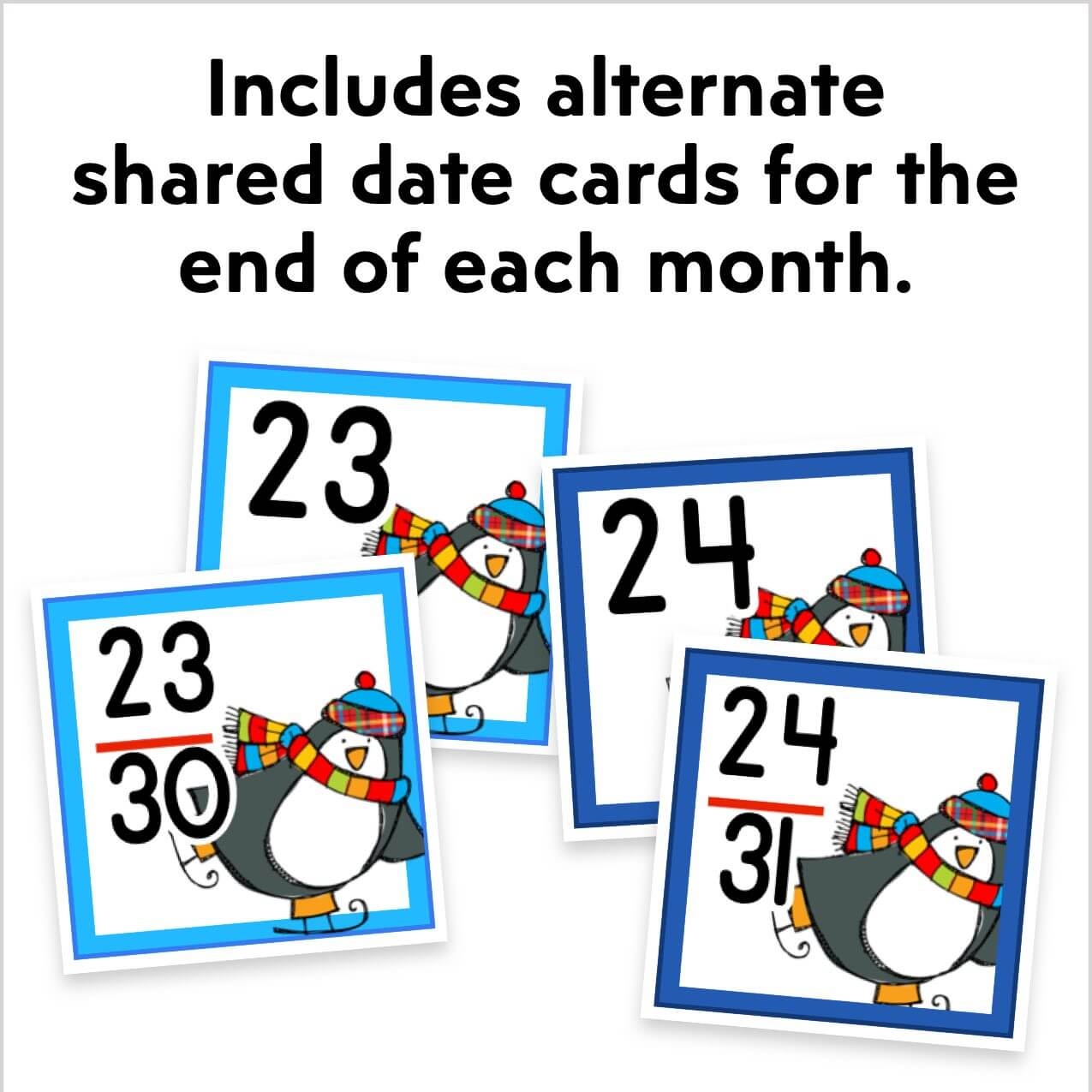 Printable Calendar Numbers For Entire Year BUNDLE Kinder Craze
