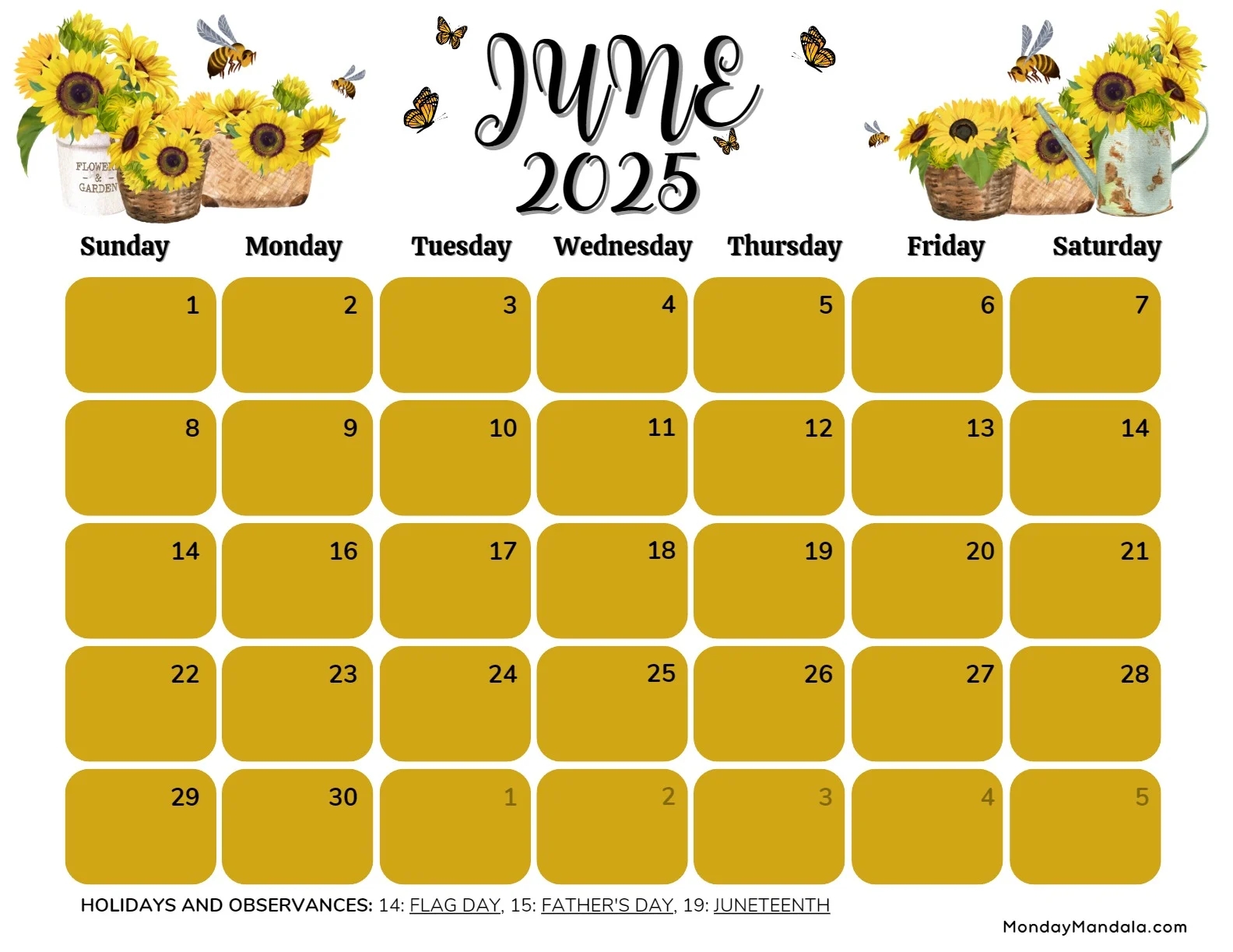 Printable Calendars For 2025 2026 Free PDFs 