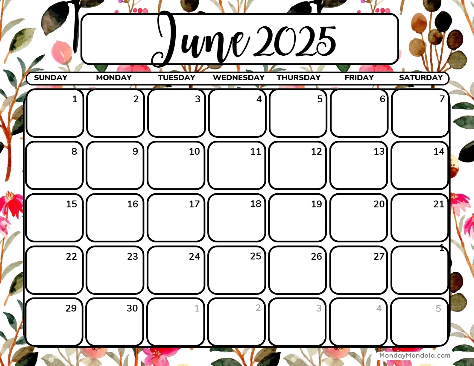 Printable Calendars For 2025 2026 Free PDFs Printable Calendars For 2025 2026 Free PDFs