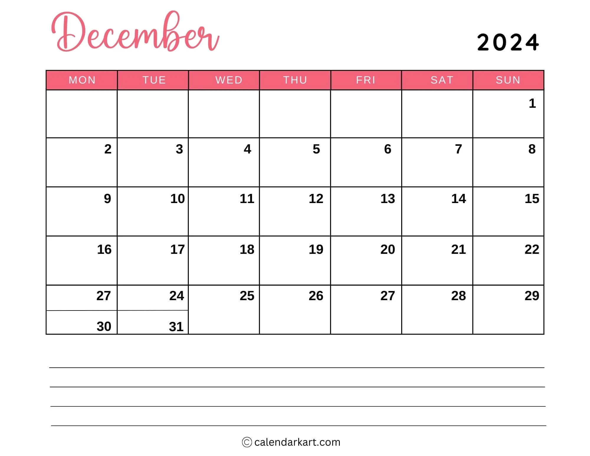 Printable December 2025 Calendars Free Pdf CalendarKart Printable December 2025 Calendars Free Pdf CalendarKart
