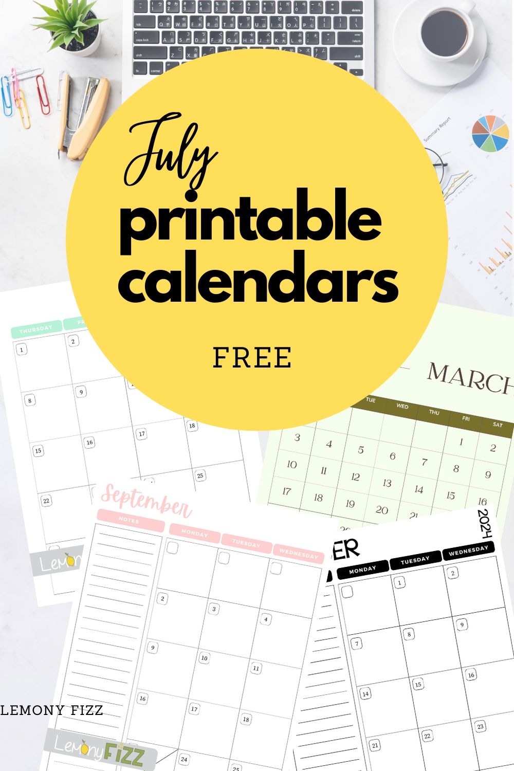 July Free Printable Calendar