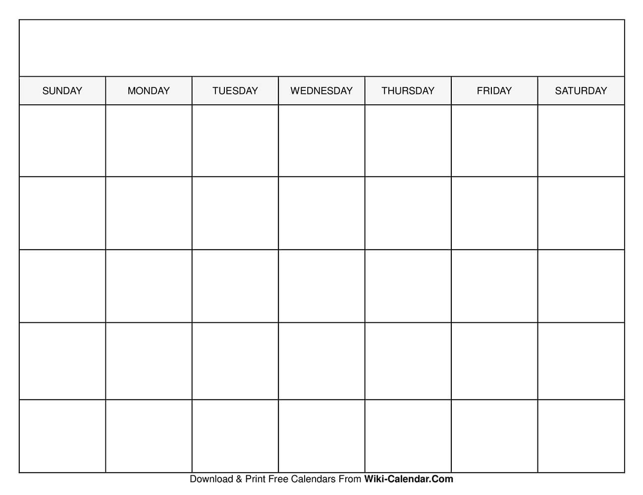 Decorative Printable Monthly Calendars