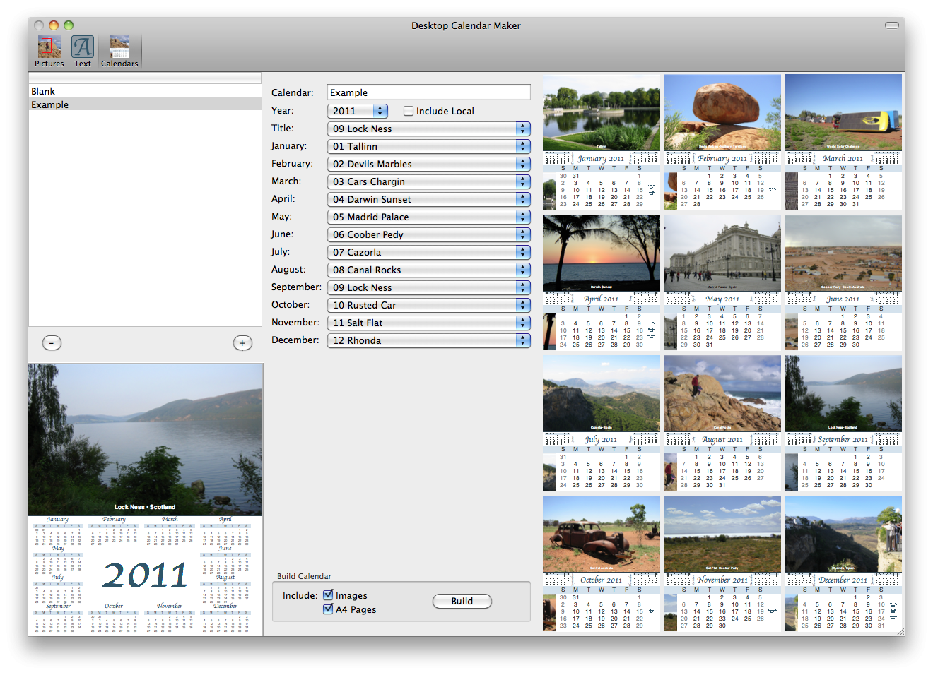 Stairways Software Desktop Calendar Maker
