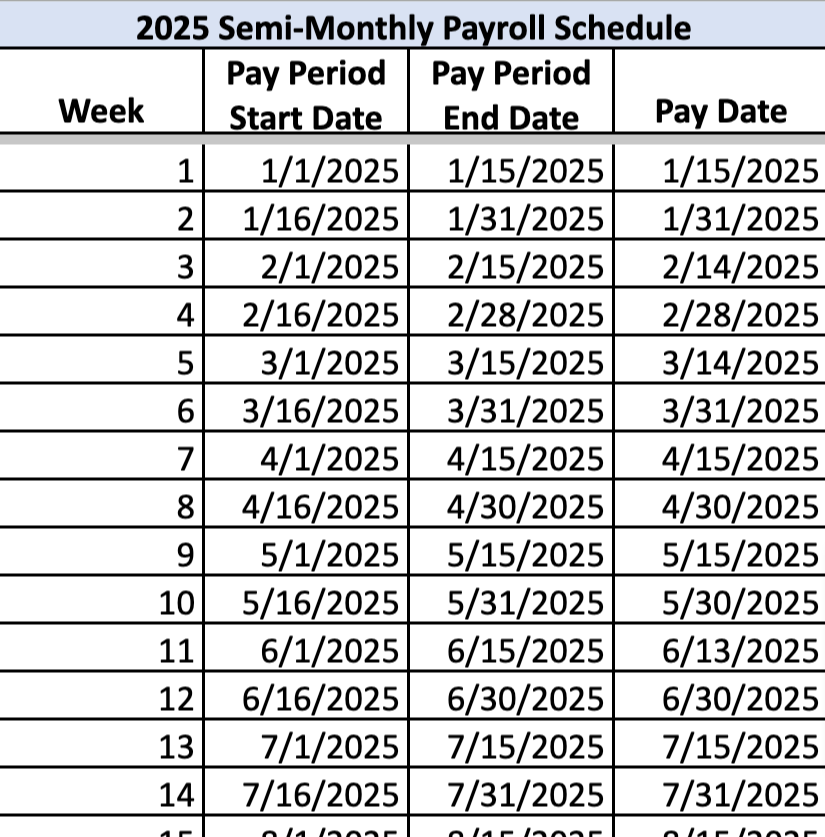 What Is A Pay Period Free 2025 Pay Period Calendars 