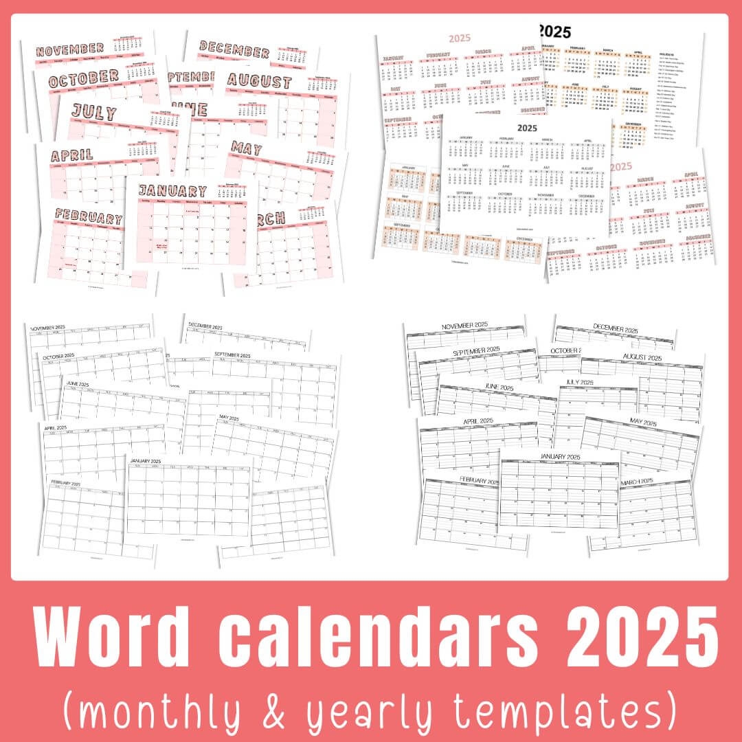Word Calendar Template 2023 Calendarkart