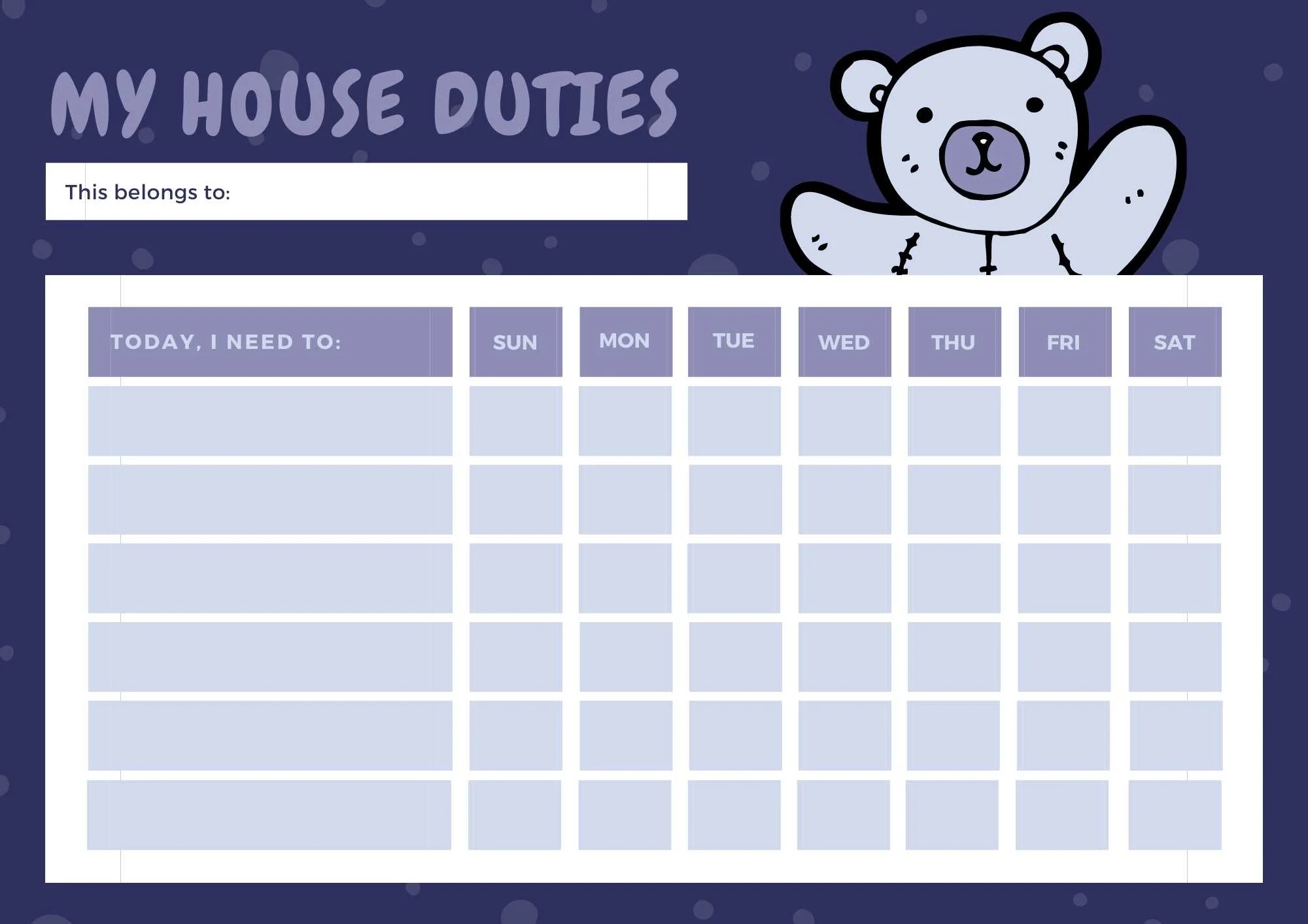 Free Printable Baby Pool Calendar