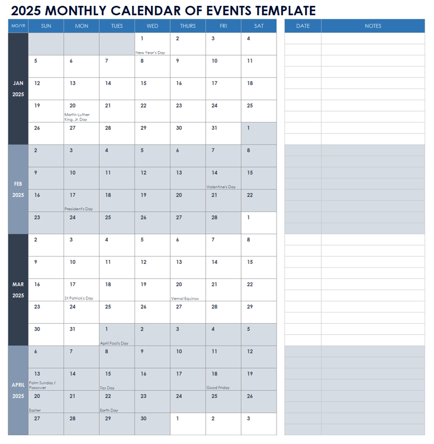 Printable Office Calendar 2025