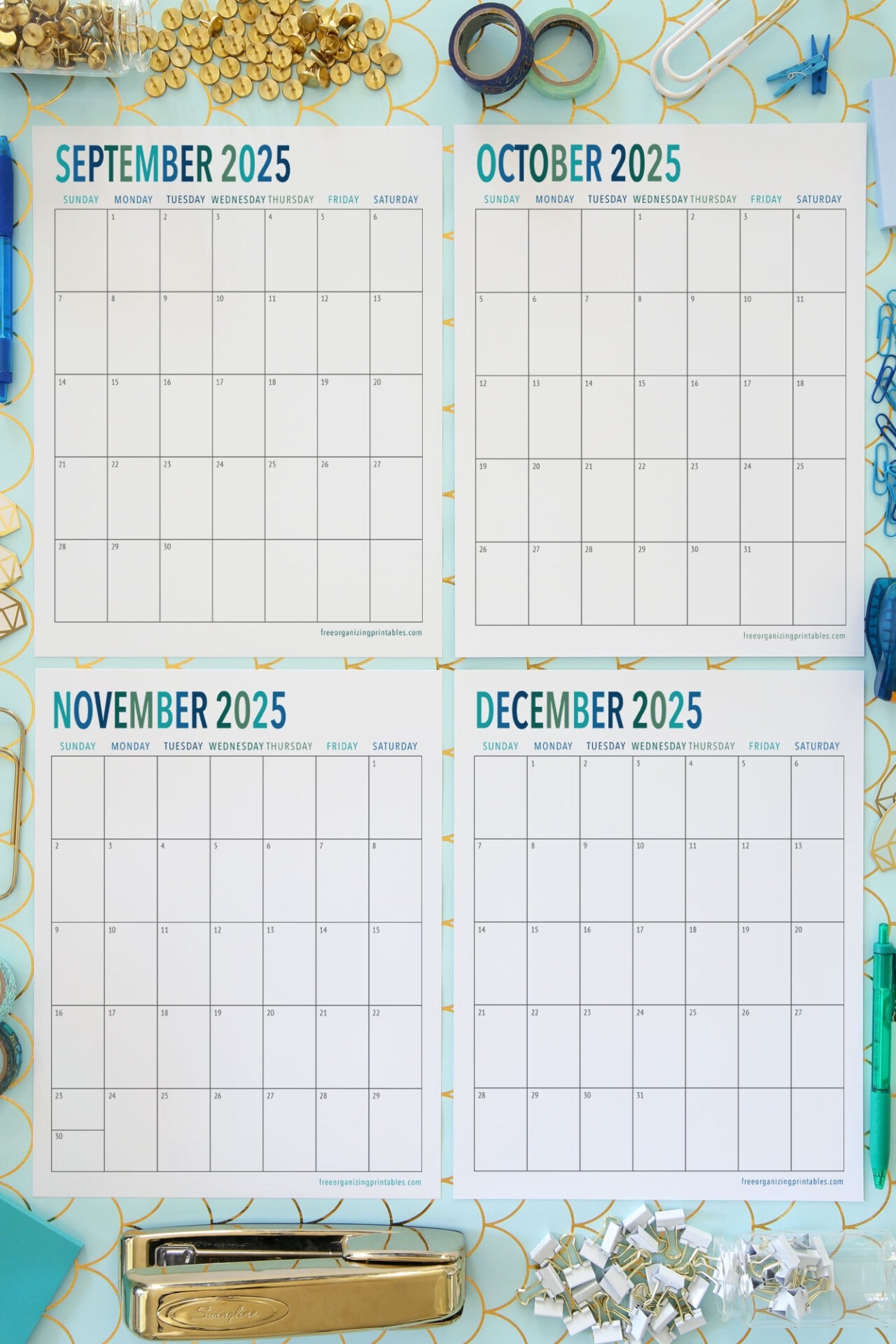 15 free printable calendars to help maximize your time