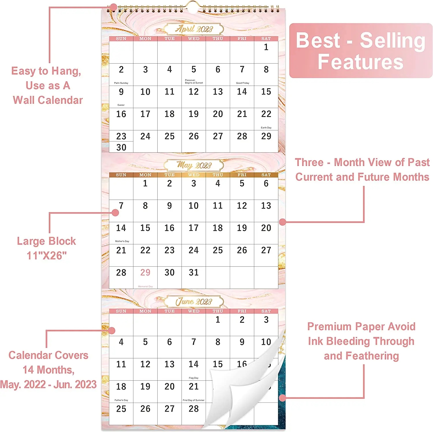Printable Calendar 3 Months Per Page
