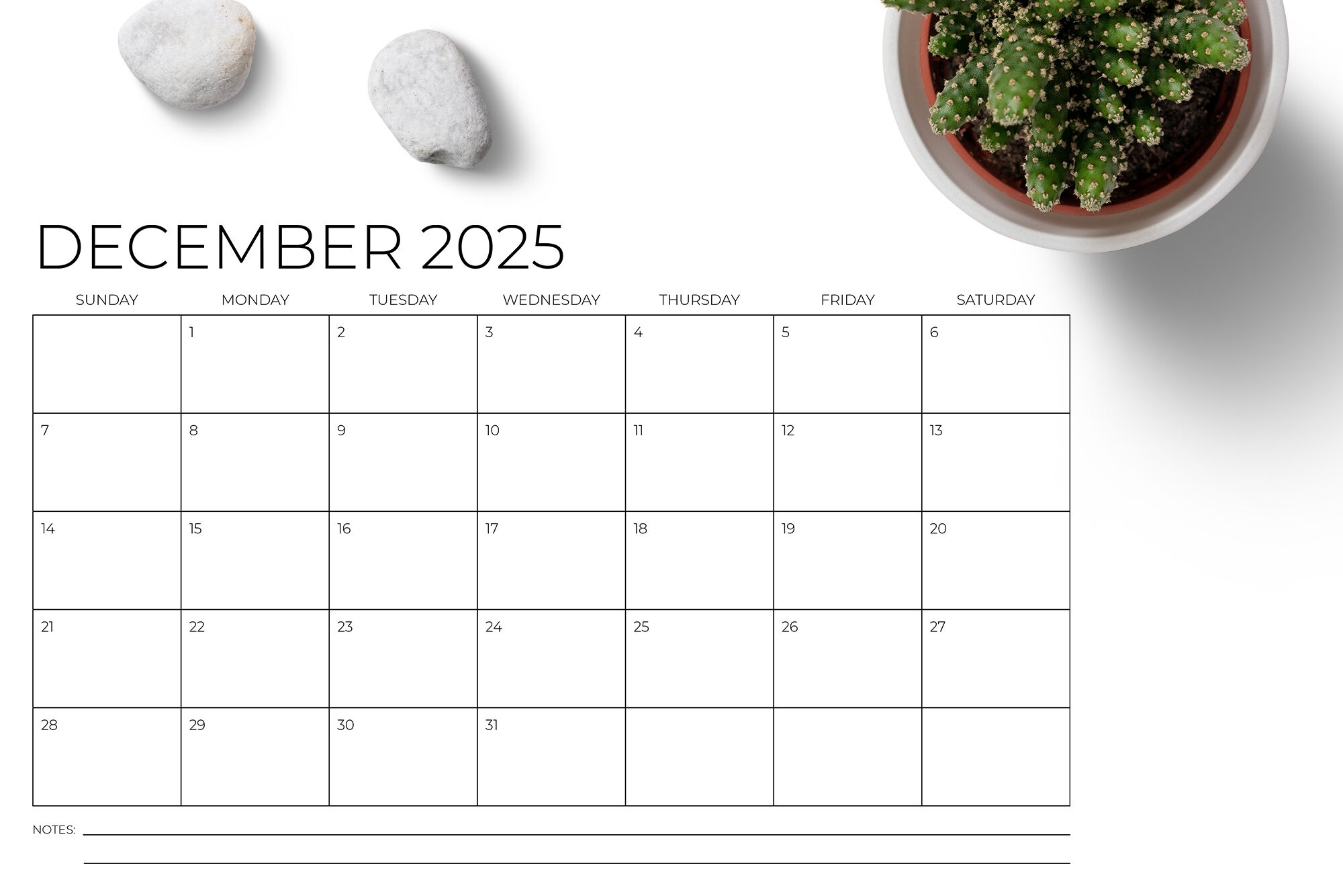2025 Calendar 11x17 Printable 2025 Calendar 11x17 Printable