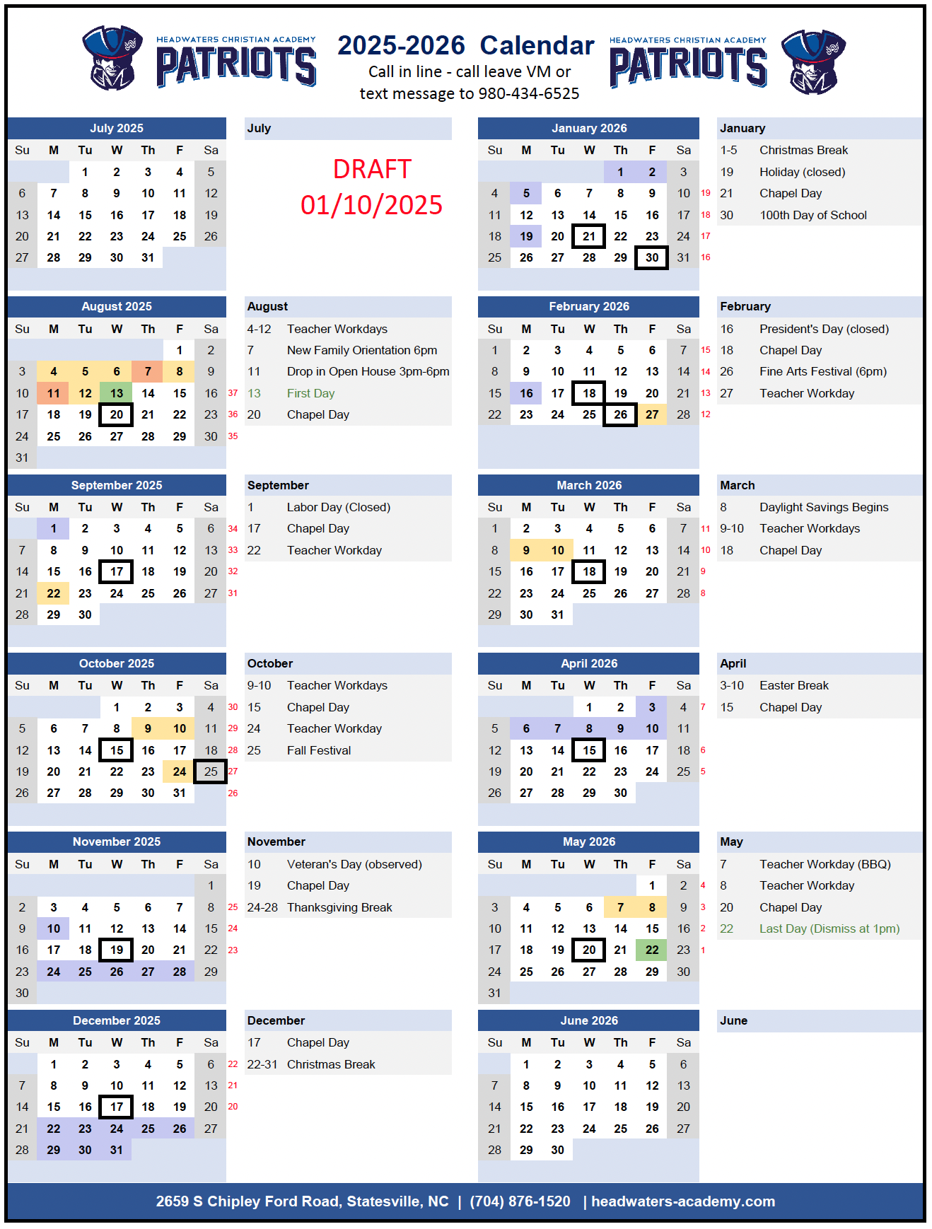 2025 2026 Printable Calendar