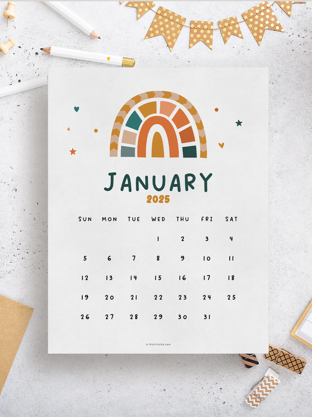 2025 calendars archives printybird