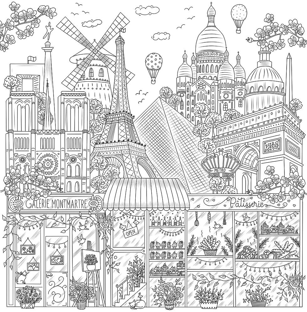 2025 Coloring Calendar Madalina Tantareanu
