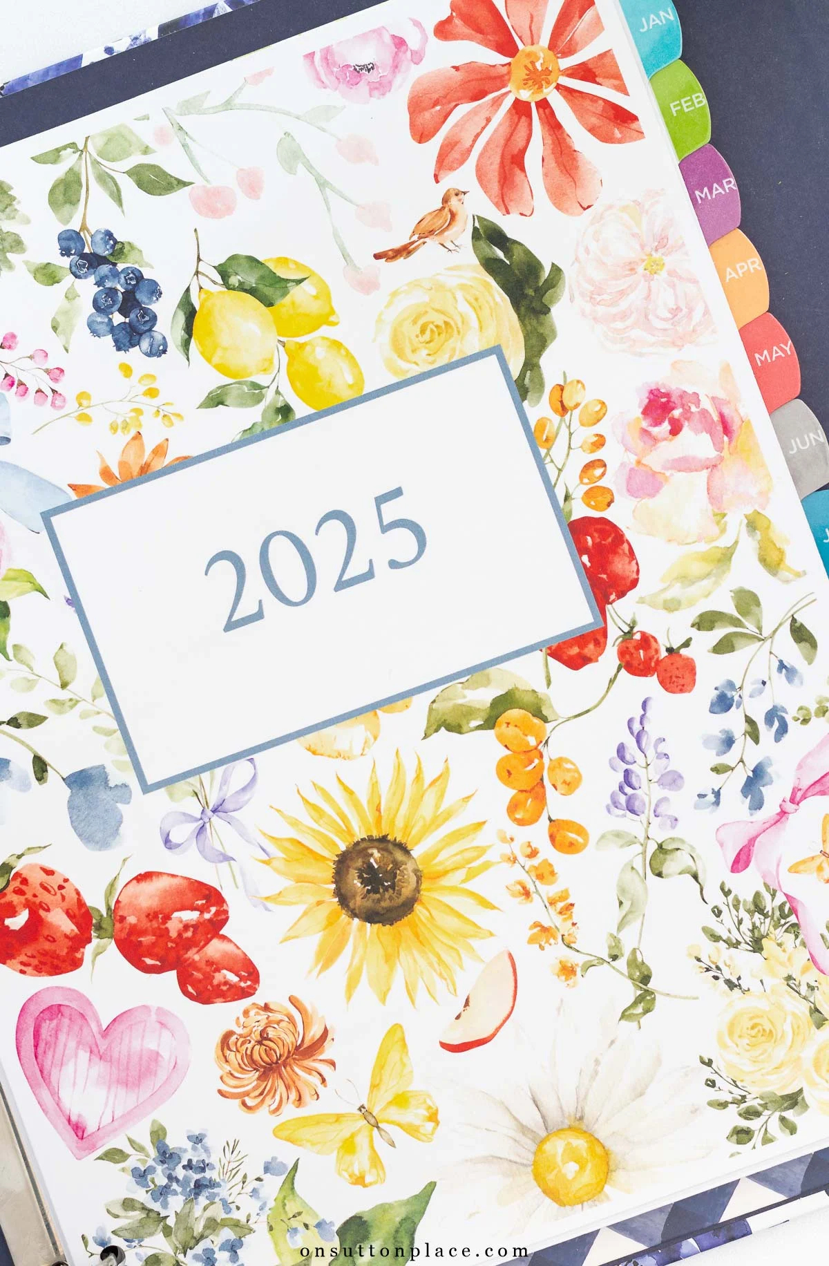 2025 free printable calendar with planner pages on sutton place