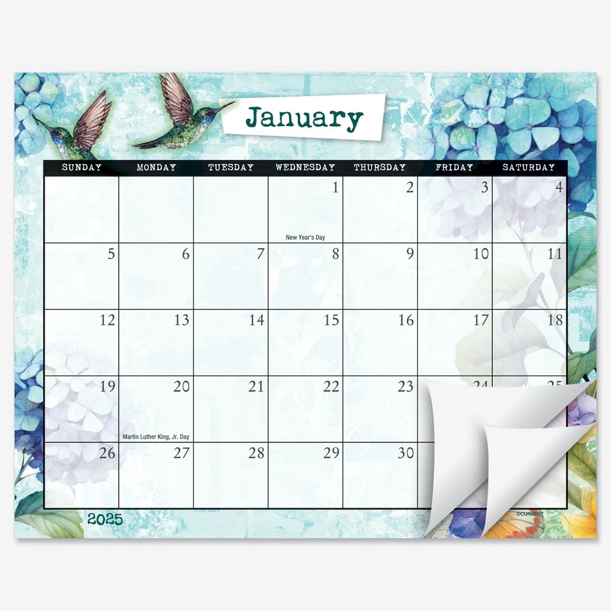2025 Garden Fresh Desk Calendar Pad 8 Inch X 10 Inch Size Small 12 Month Bookstore Quality Calendars For Kitchen Office By Current Walmart