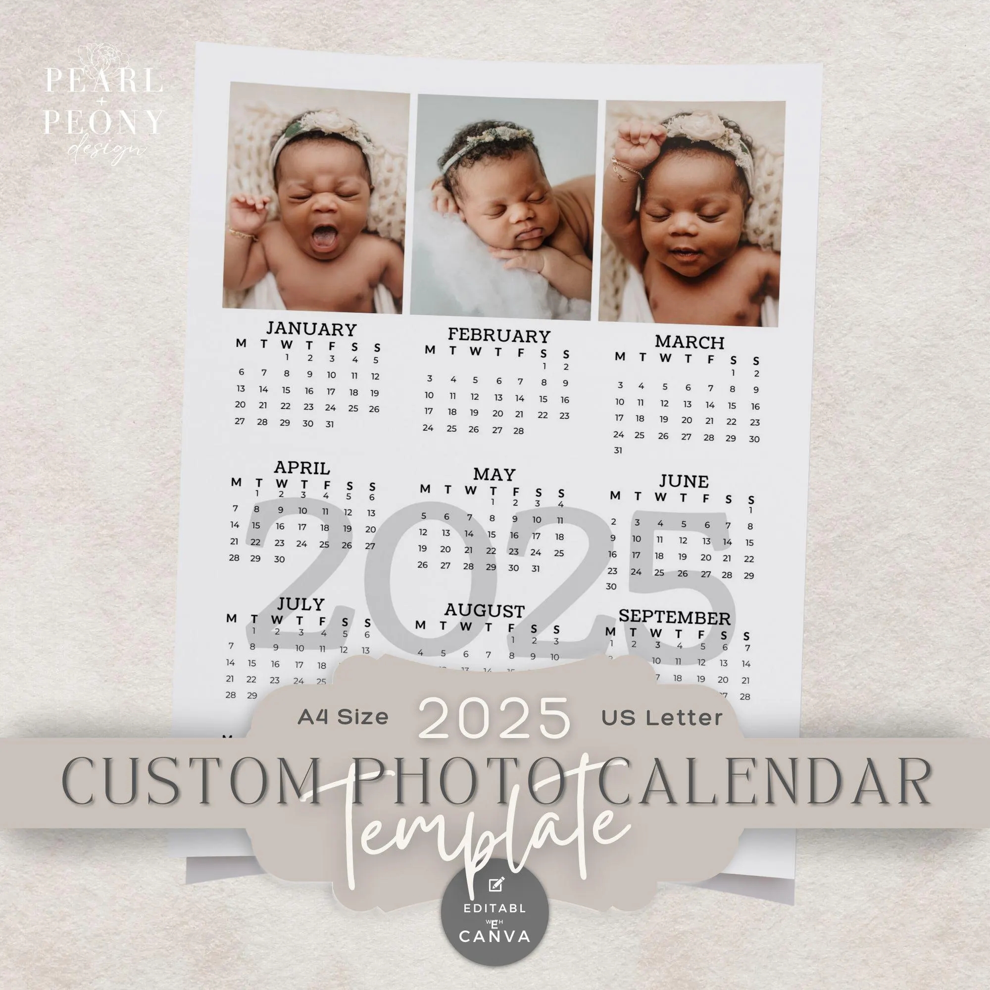 2025 Personalized Photo Calendar Template Custom Year At A Glance DIY Canva Template Keepsake Gift For Mom Grandparents US Letter A4 Etsy 2025 Personalized Photo Calendar Template Custom Year At A Glance DIY Canva Template Keepsake Gift For Mom Grandparents US Letter A4 Etsy