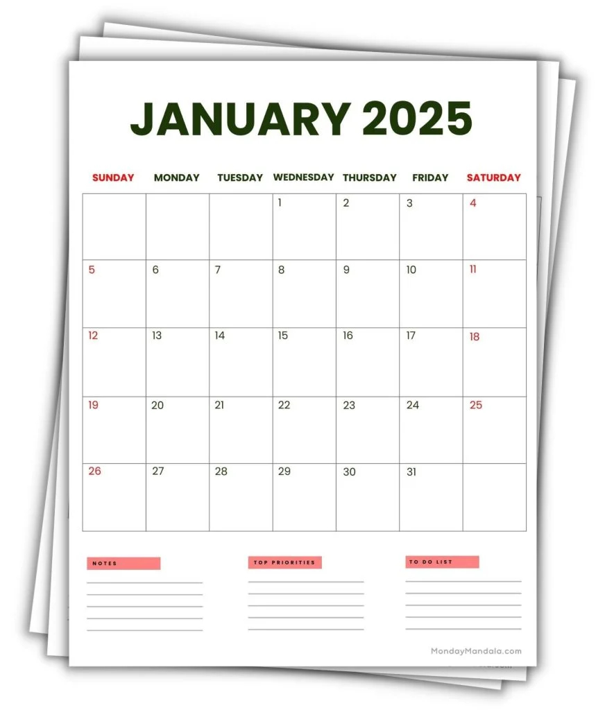 Best Free Printable 2025 Calendar With Holidays