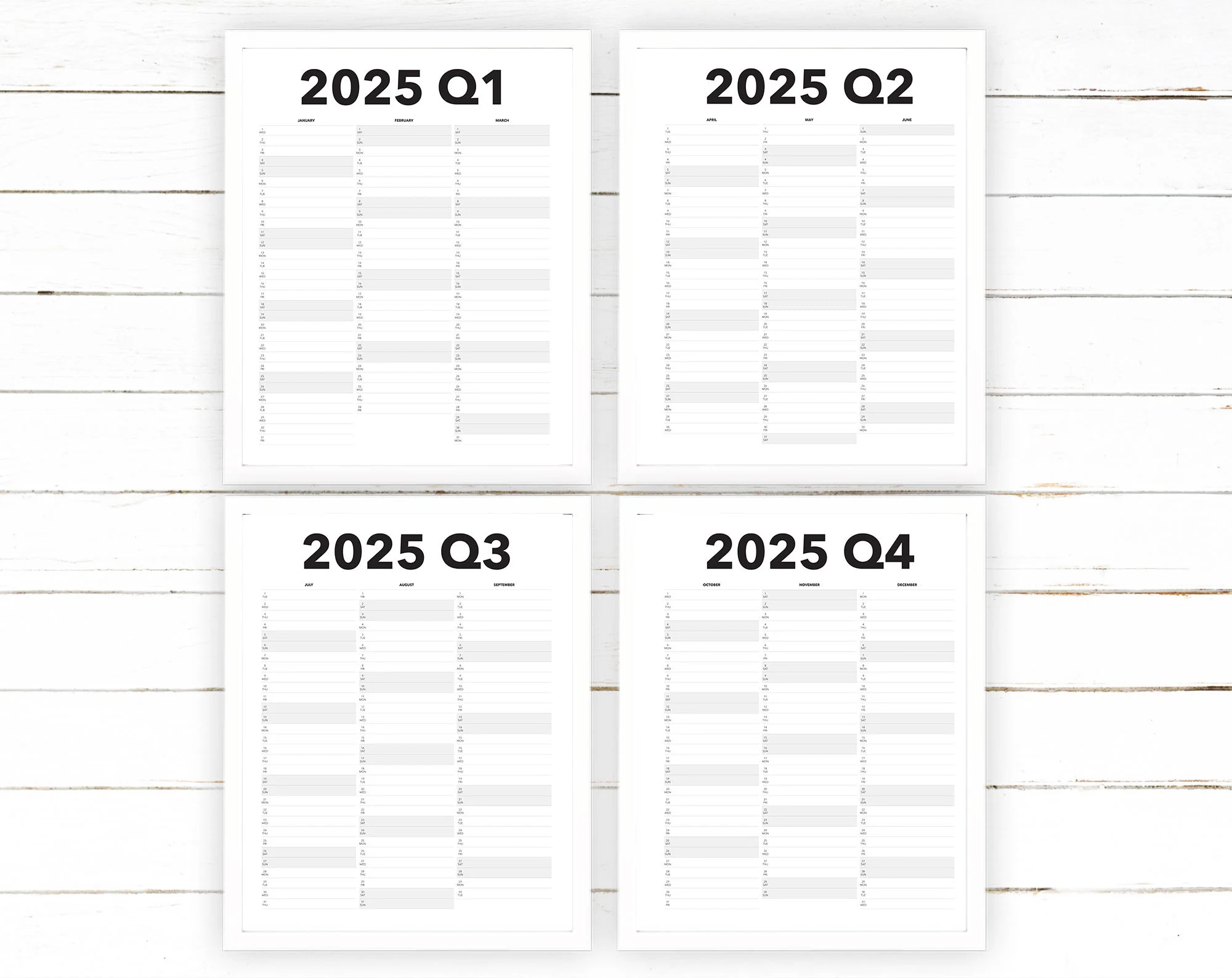 2025 Quarterly Calendar Printable Blank Dated Quarterly Year View Extra Large Wall Calendar Digital Printable Etsy 2025 Quarterly Calendar Printable Blank Dated Quarterly Year View Extra Large Wall Calendar Digital Printable Etsy