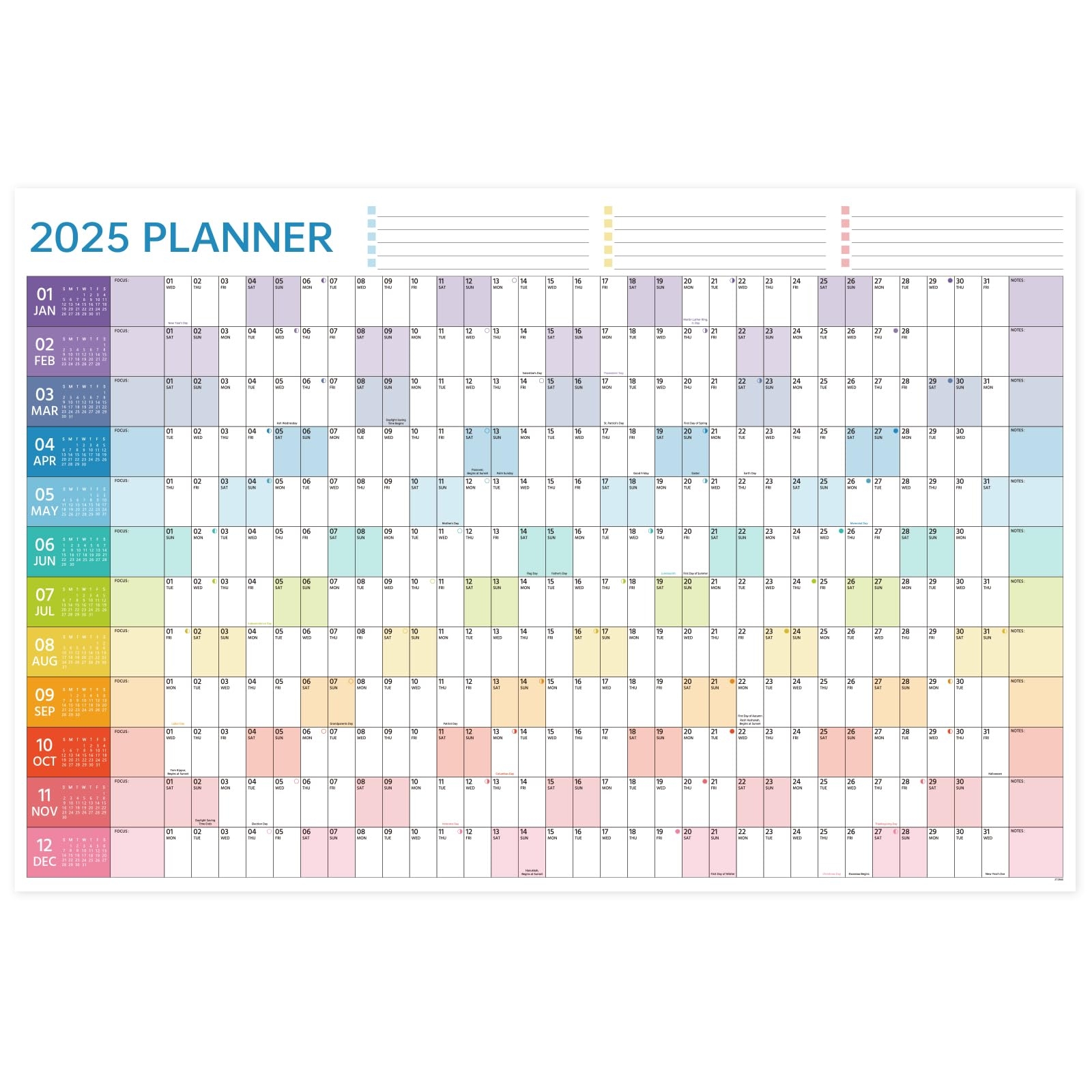 2025 Wall Calendar Yearly Wall Calendar 2025 January 2025 December 2025 2 EBay