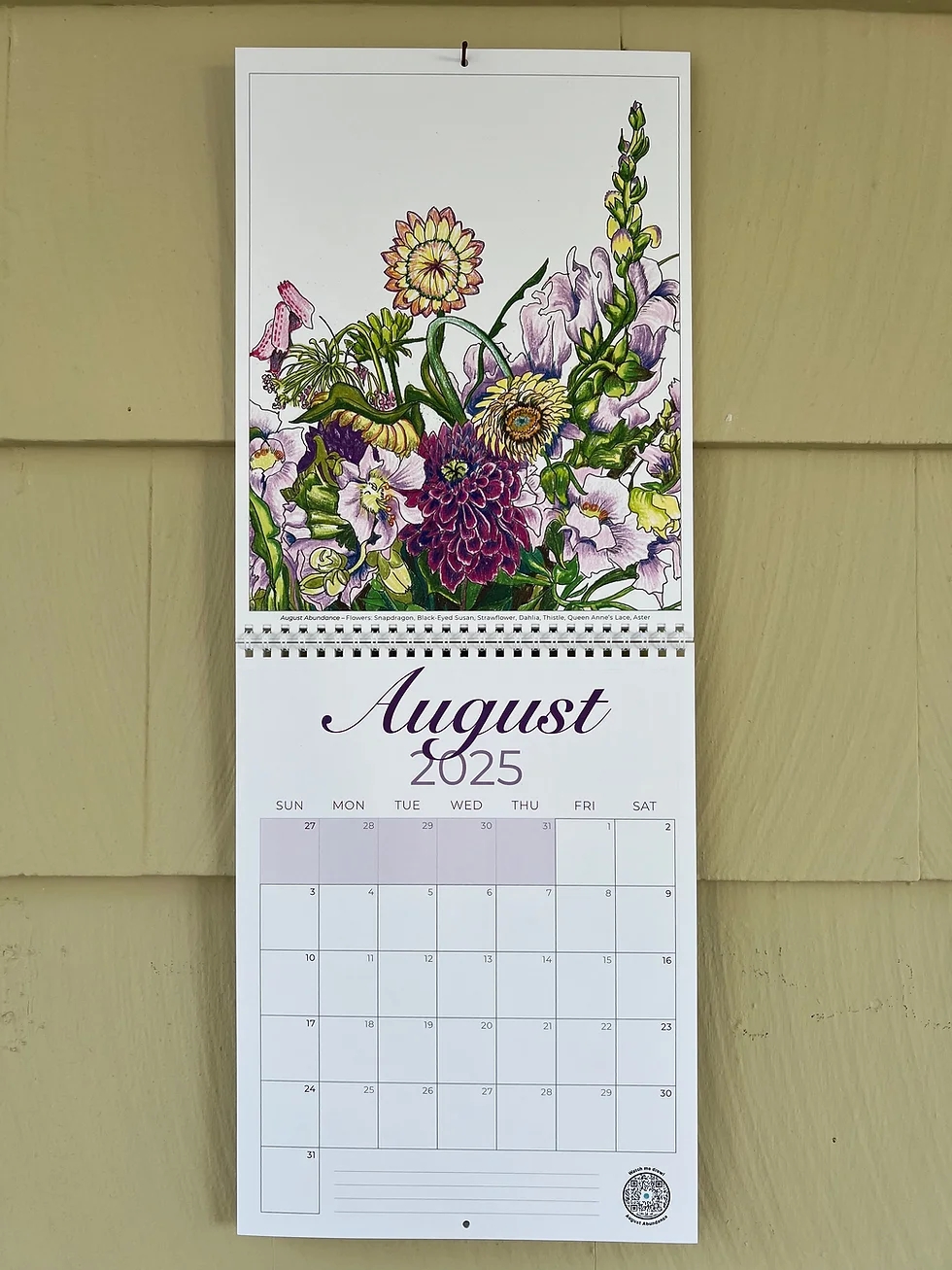2025 Wildflorals Calendar Floral Vivid Cottage
