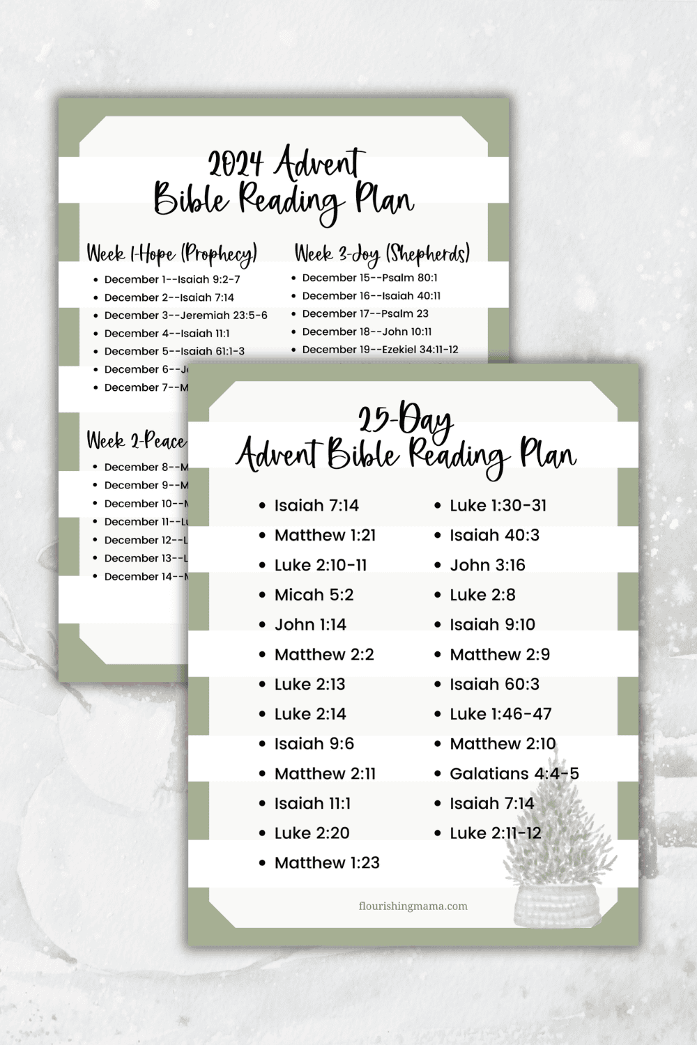 Advent Calendar Catholic Readings Printable