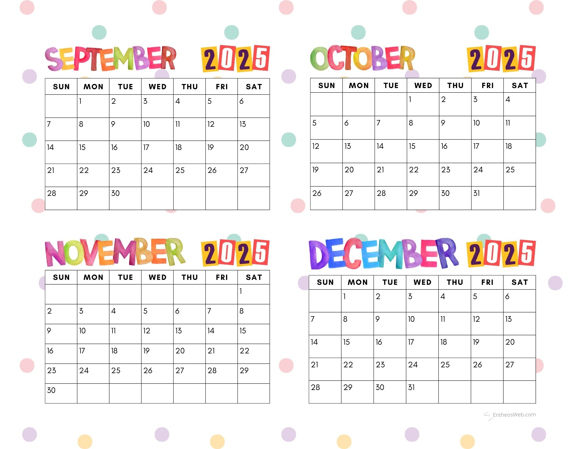 4 month calendar printables september october november and december 2025 entheosweb 4 month calendar printables september october november and december 2025 entheosweb
