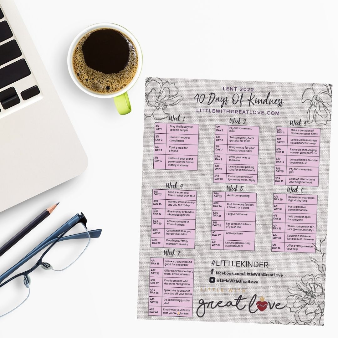Lent Calendar Printable