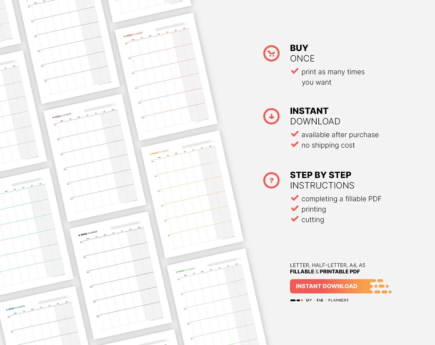 Printable 6 Week Calendar