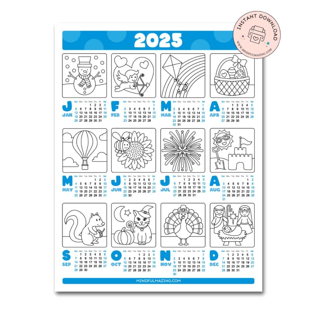 Download Free Printable Calendar 2025