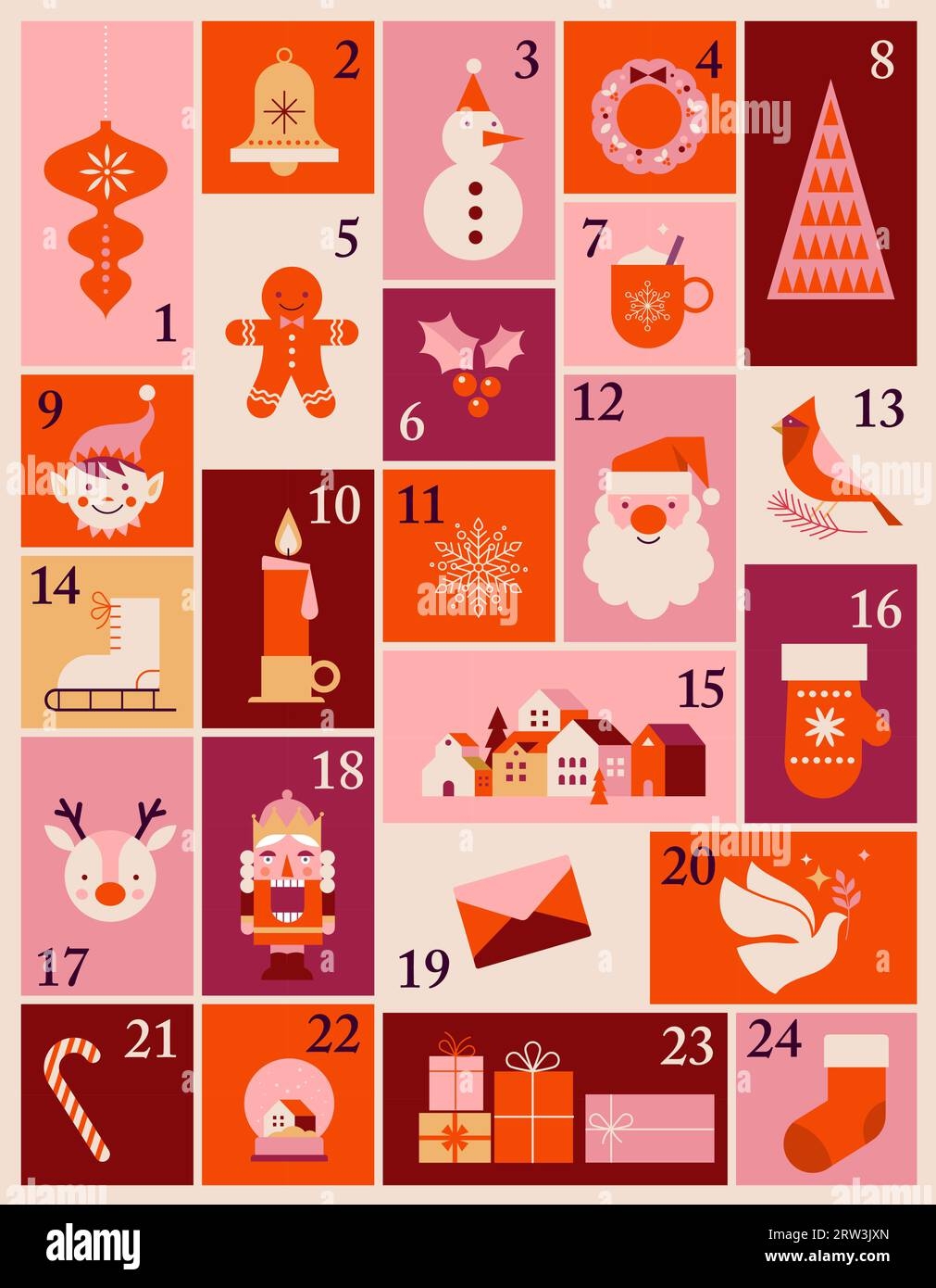 Advent Calendar Templates Printable
