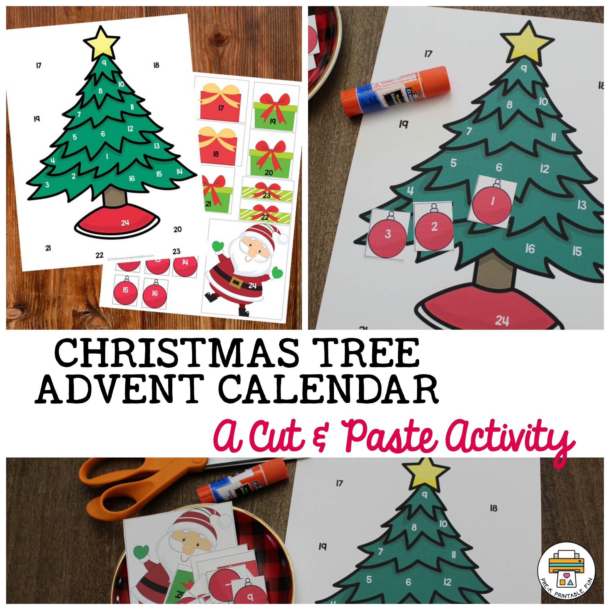 Preschool Advent Calendar Printable