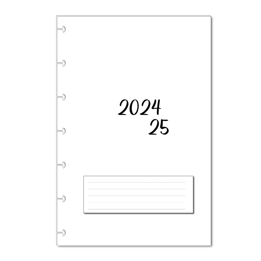 Amazon 2024 2025 18 month Monthly Planner Calendar Refills For 7 Disc Mini Happy Planners And NOTIQ Mini Capsule S6 4 5 X 7 Inches Minimalist Office Products