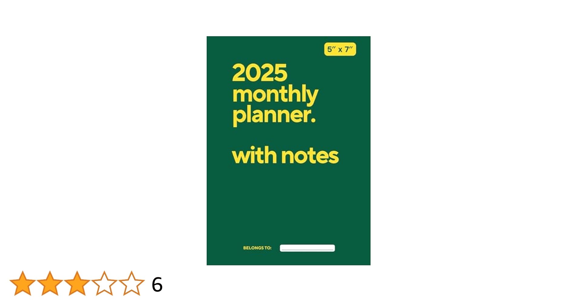 Amazon 2025 Calendar Book 5 X 7 Soft Cover Monthly Planner With Notes Pages No Spiral January 2025 To December 2025 Green And Gold Trysimpler Books