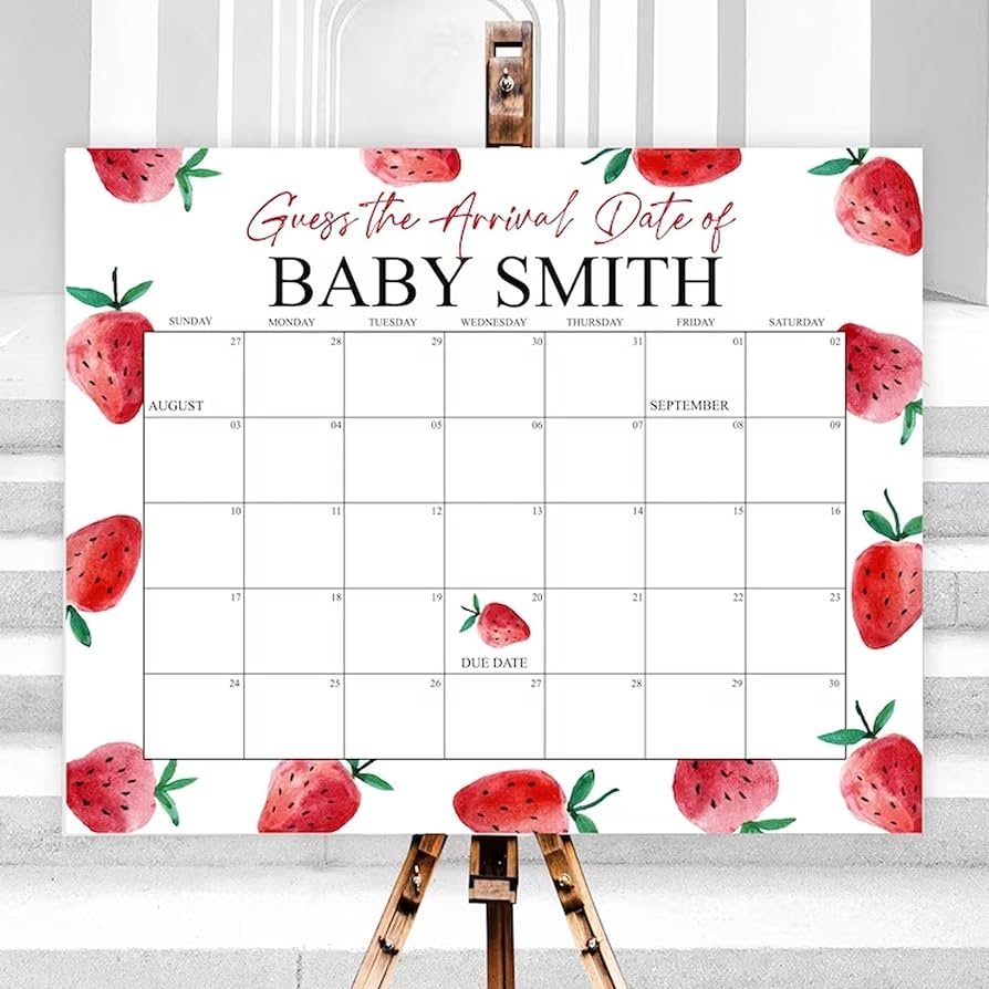 Baby Due Date Calendar Printable