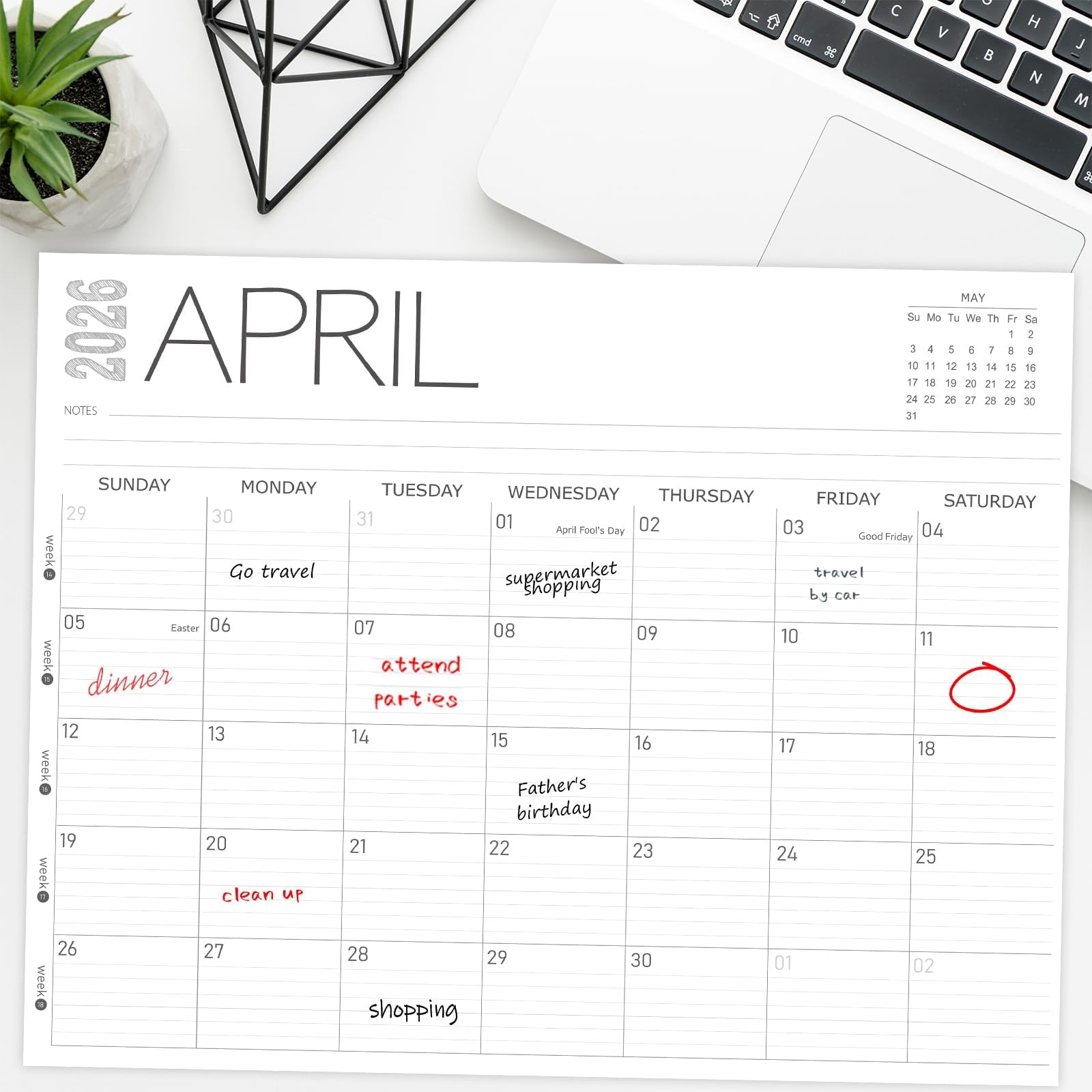 Amazon GuassLee Desk Calendar 2025 12 Month Desk Calendar From June 2025 To May 2026 14 X 11 Monthly Desk Planner Table Desk Top Calendar With Thick Paper For Office Home Planning