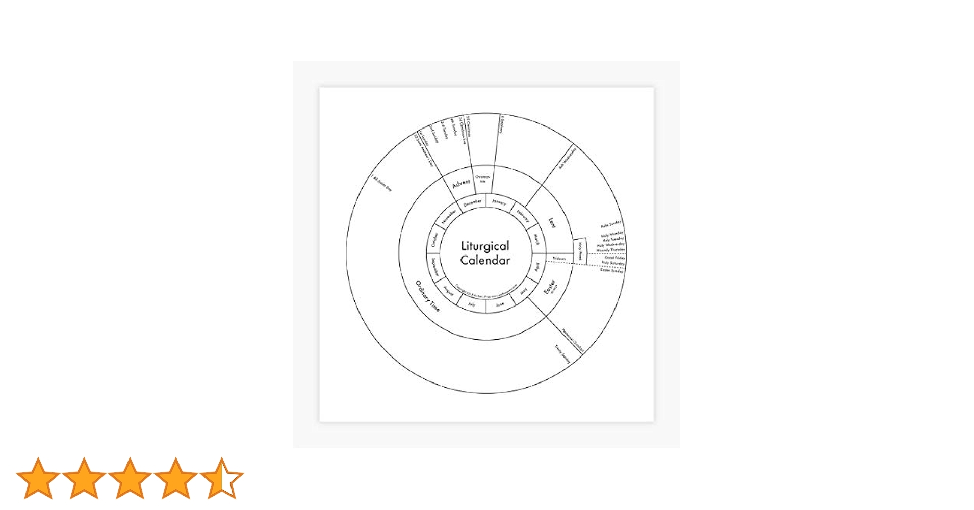 Liturgical Calendar Printable