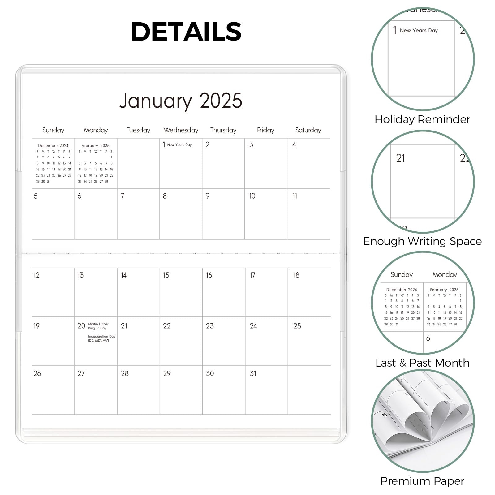 Free Half Page Printable Calendar 2025