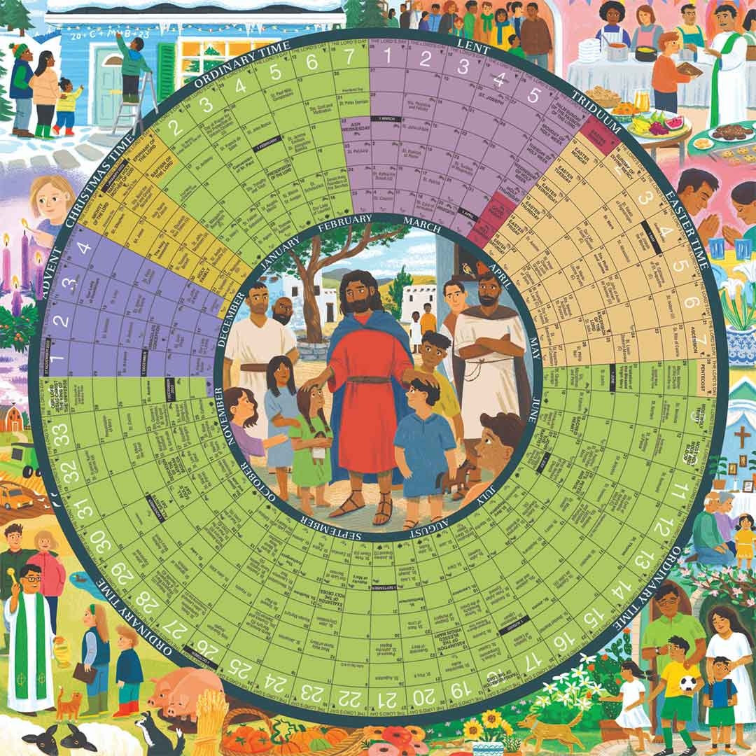 Ano De Gracia 2023 Year Of Grace SPANISH Liturgical Calendar Paper Poster