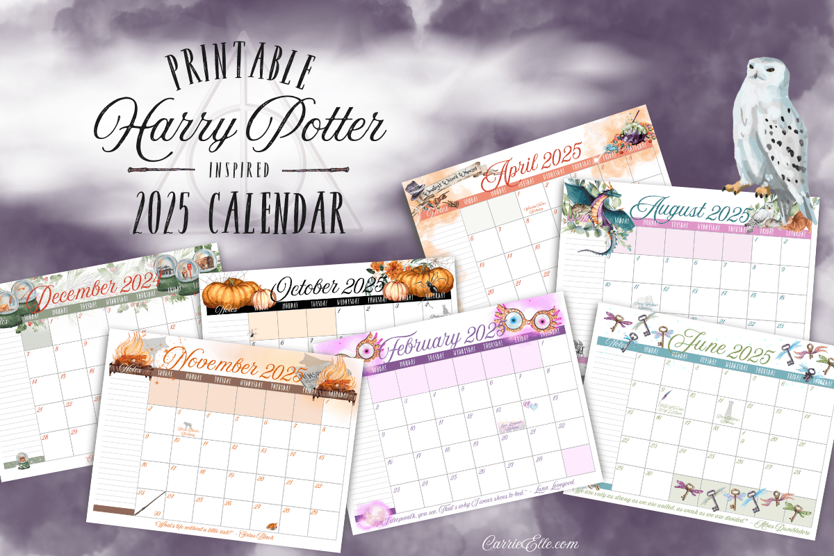 Be Ready To Bloom With Your Free Printable 2025 Floral Calendar Carrie Elle