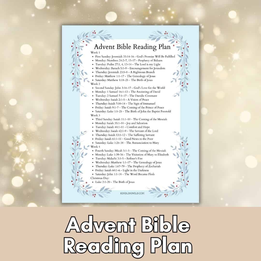 Best Advent Bible Reading Plan With Free Printable Kindling Wild