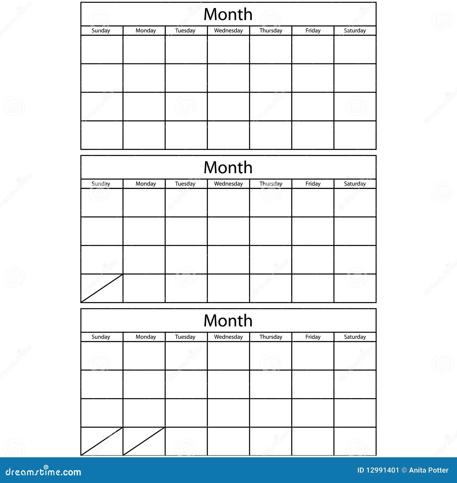 Blank Calendar Template Stock Illustrations 21 205 Blank Calendar Template Stock Illustrations Vectors Clipart Dreamstime