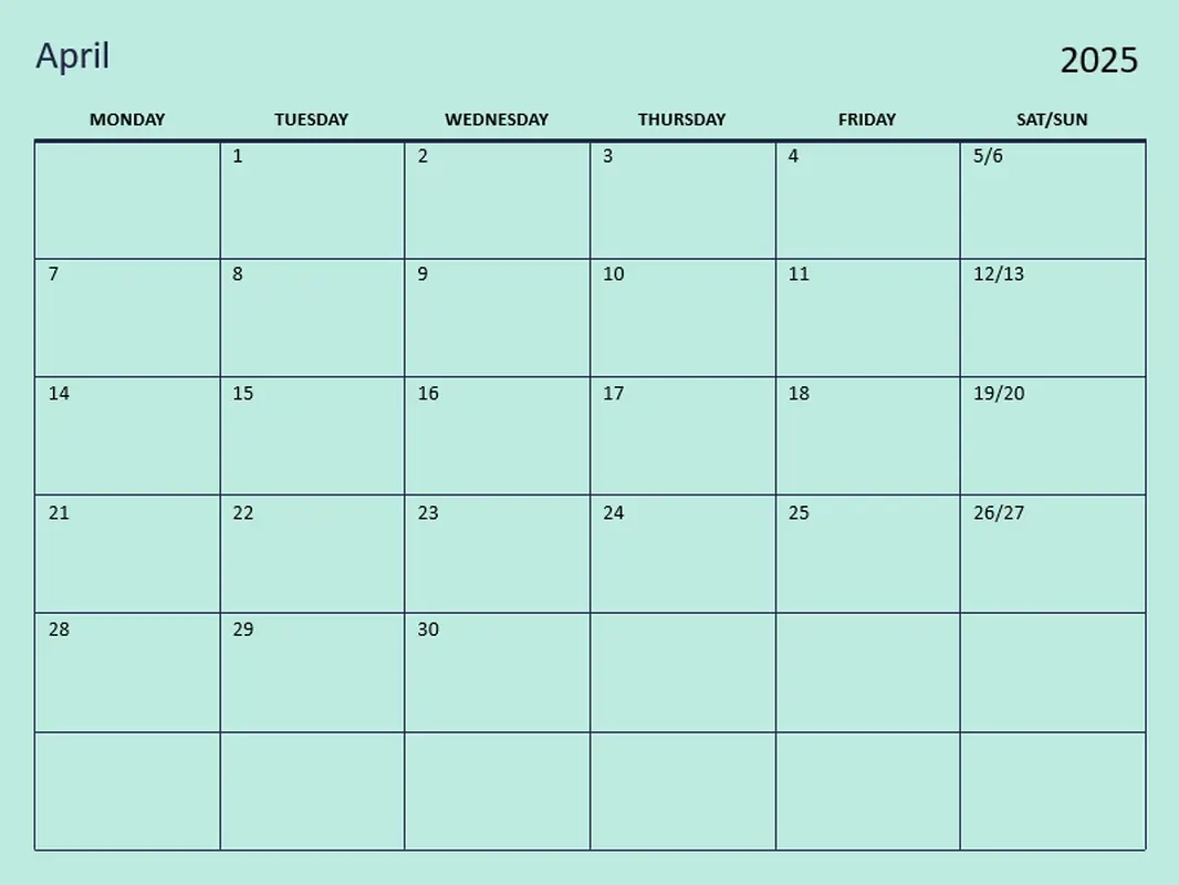 Blank Calendar Templates Microsoft Create