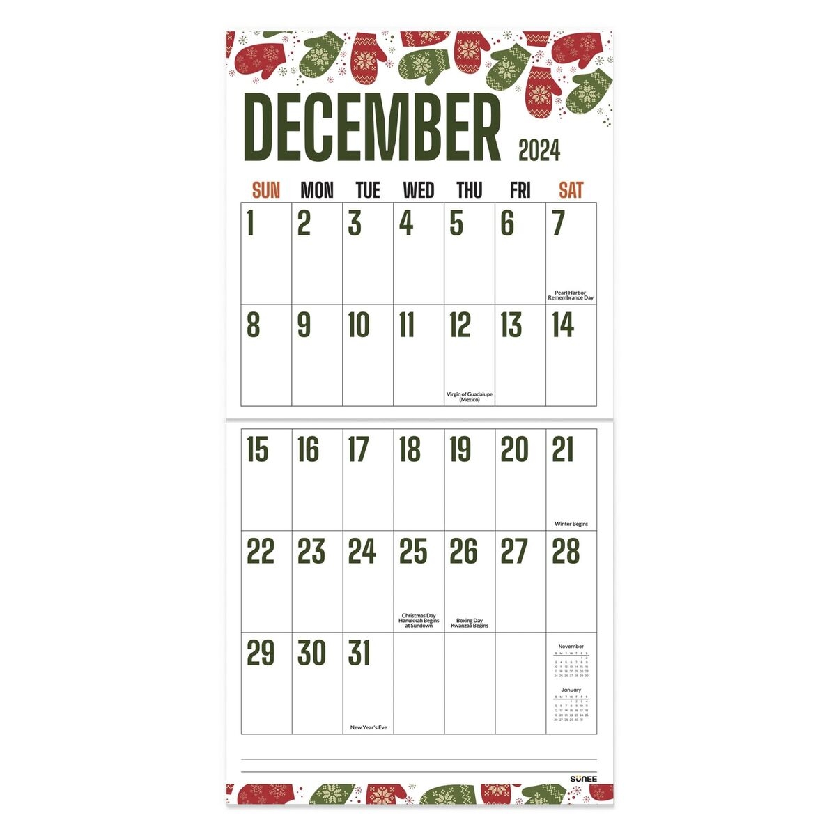 Calendar 2024 2025 Large Print Wall Calendar Sep 2024 Dec 2025 15 Month EBay
