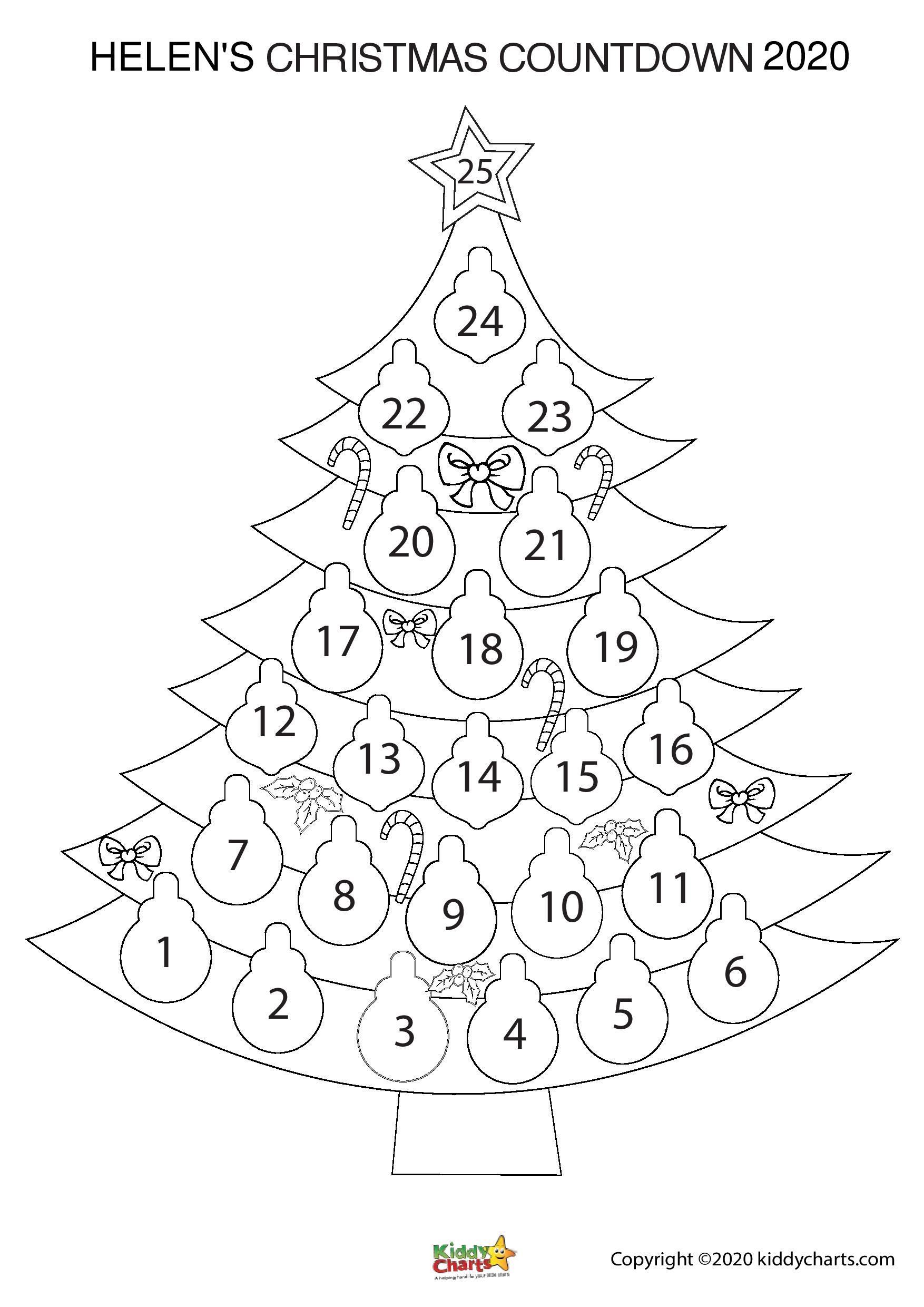 Christmas Calendar Printable