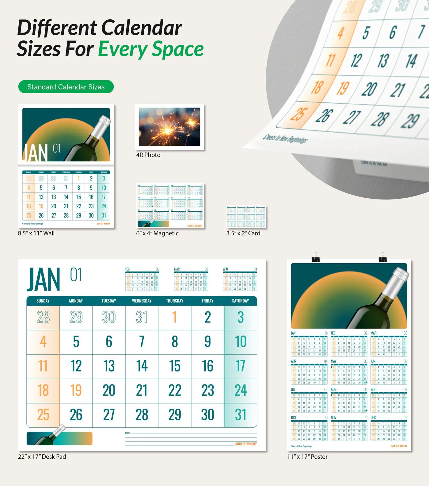 Small Box Calendars Printable